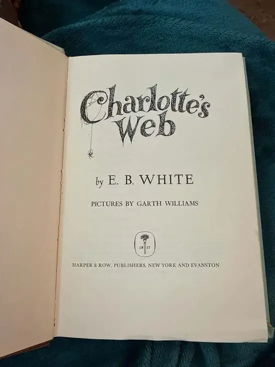 Charlotte's Web by E.B. White 1952 Hardcover Garth Williams Illustrations - Picture 2 of 3